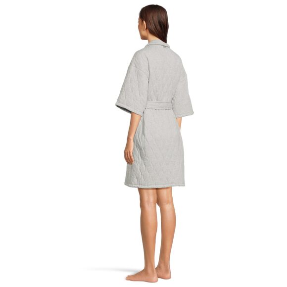 Women's Zellwood Quilted Wrap Sweater, Grey Heather, 6245 - Picture 3 of 4